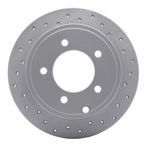 Chrysler Sebring Brake Rotor (1) - Rear Right - DFC - Drilled Geoperformance - `07-`17