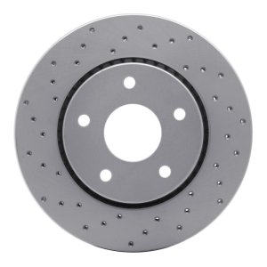 Chrysler Town & Country Brake Rotor (1) - Front Left - DFC - Drilled Geoperformance Rotor - `08-`16