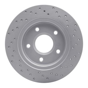 Chrysler Town & Country Brake Rotor (1) - Rear Left - DFC - Drilled Geoperformance - `08-`16