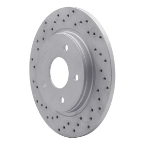 Chrysler Town & Country Brake Rotor (1) - Rear Left - DFC - Drilled Geoperformance - `08-`16