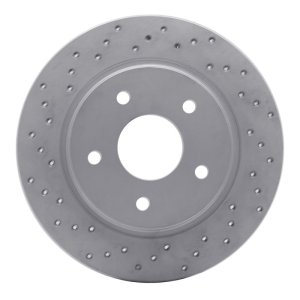 Chrysler Town & Country Brake Rotor (1) - Rear Left - DFC - Drilled Geoperformance - `08-`16