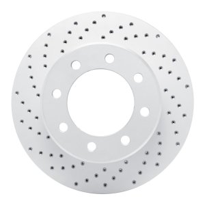 Dodge Ram 3500 Brake Rotor (1) - Front Left - DFC - Geoperf Rotors - Drilled - `09-`25