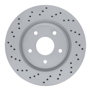 Chrysler Town & Country Brake Rotor (1) - Front Left - DFC - Drilled Geoperformance - `12-`25