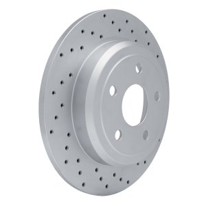 Dodge Durango Brake Rotor (1) - Rear Right - DFC - Drilled Geoperformance - `11-`22