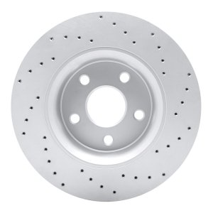 Dodge Durango Brake Rotor (1) - Front Left - DFC - Drilled Geoperformance Rotor - `11-`22
