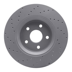 Dodge Durango Brake Rotor (1) - Front Right - DFC - Geoperformance Drilled - `11-`25