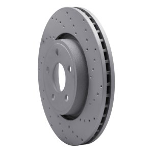 Dodge Durango Brake Rotor (1) - Front Right - DFC - Geoperformance Drilled - `11-`25