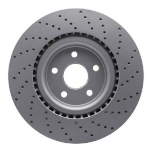 Dodge Durango Brake Rotor (1) - Front Left - DFC - Drilled Geoperformance - `12-`25
