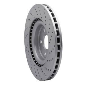 Dodge Durango Brake Rotor (1) - Front Left - DFC - Drilled Geoperformance - `12-`25