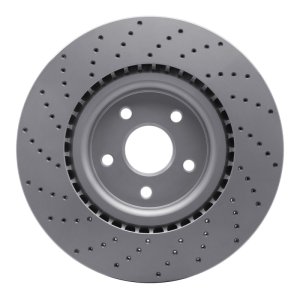 Dodge Durango Brake Rotor (1) - Front Right - DFC - Geoperformance Drilled - `12-`25
