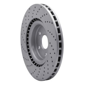 Dodge Durango Brake Rotor (1) - Front Right - DFC - Geoperformance Drilled - `12-`25