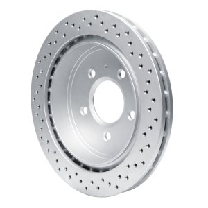 Cadillac Cts Brake Rotor (1) - Rear Left - DFC - Drilled Geoperformance - `03-`11