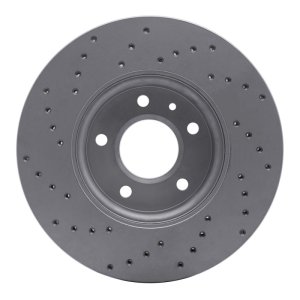 Cadillac ATS Brake Rotor (1) - Front Right - DFC - Drilled Geoperformance - `13-`25