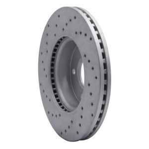 Cadillac ATS Brake Rotor (1) - Front Right - DFC - Drilled Geoperformance - `13-`25