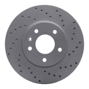 Cadillac ATS Brake Rotor (1) - Front Right - DFC - Drilled Geoperformance - `13-`25