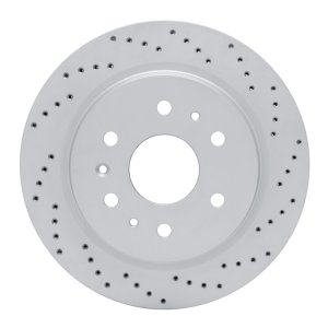 Cadillac Escalade Brake Rotor (1) - Rear Right - DFC - Drilled Geoperformance - `19-`26