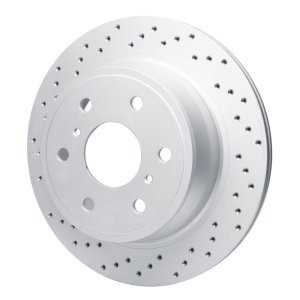 Cadillac Escalade Brake Rotor (1) - Rear Left - DFC - Geoperf Drilled - `07-`20