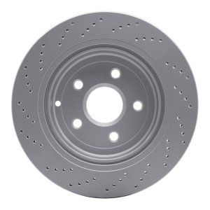 Chevrolet SS Brake Rotor (1) - Rear Right - DFC - Drilled Geoperformance - `08-`17