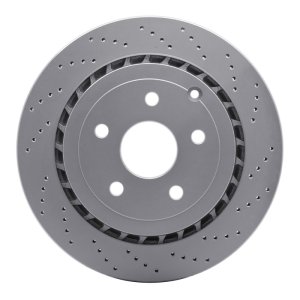 Chevrolet SS Brake Rotor (1) - Rear Right - DFC - Drilled Geoperformance - `08-`17