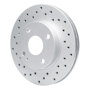 Ford Escort Brake Rotor (1) - Front Left - DFC - Geoperf Drilled - `90-`01