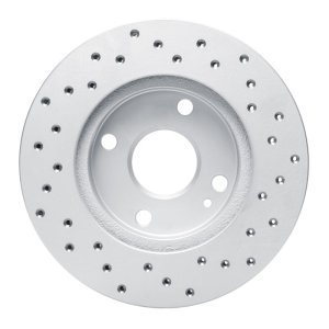 Ford Escort Brake Rotor (1) - Front Left - DFC - Geoperf Drilled - `90-`01