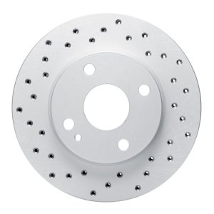 Ford Escort Brake Rotor (1) - Front Left - DFC - Geoperf Drilled - `90-`01