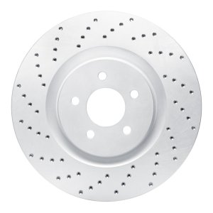 Ford Mustang Brake Rotor (1) - Front Left - DFC - Geoperf Rotors - Drilled - `07-`14