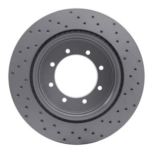 Ford F-350 Super Duty Brake Rotor (1) - Rear Left - DFC - Geoperformance, Drilled - `11-`22