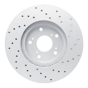 Acura CL Brake Rotor (1) - Front Left - DFC - Drilled Geoperformance - `99-`14