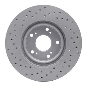 Acura RSX Brake Rotor (1) - Front Right - DFC - Drilled Geoperformance - `02-`15