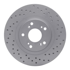 Acura RSX Brake Rotor (1) - Front Right - DFC - Drilled Geoperformance - `02-`15