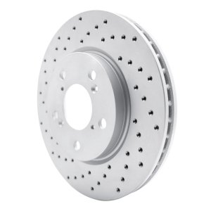 Honda Odyssey Brake Rotor (1) - Front Left - DFC - Drilled Geoperformance - `05-`10