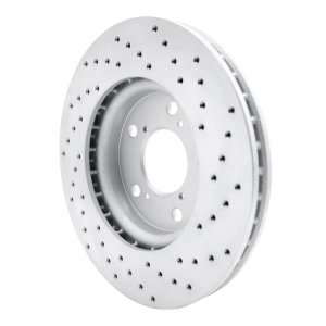 Honda Odyssey Brake Rotor (1) - Front Left - DFC - Drilled Geoperformance - `05-`10