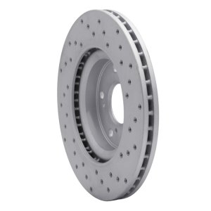 Honda CR-V Brake Rotor (1) - Front Left - DFC - Drilled Geoperformance - `12-`16