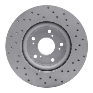 Honda CR-V Brake Rotor (1) - Front Left - DFC - Drilled Geoperformance - `12-`16