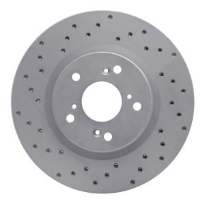 Honda CR-V Brake Rotor (1) - Front Left - DFC - Drilled Geoperformance - `12-`16