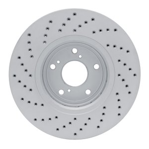 Acura ILX Brake Rotor (1) - Front Right - DFC - Drilled Geoperformance - `16-`22