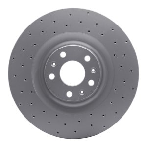 Audi A8 Brake Rotor (1) - Front Right - DFC - Geoperformance Drilled - `04-`11