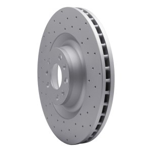Audi A8 Brake Rotor (1) - Front Right - DFC - Geoperformance Drilled - `04-`11