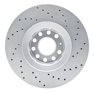 Audi A4 Quattro Brake Rotor (1) - Front Left - DFC - Geoperformance Drilled - `98-`09