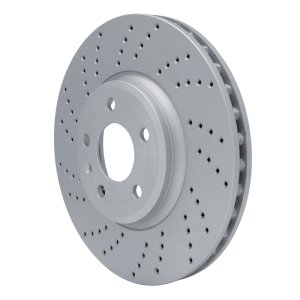 Audi A4 Quattro Brake Rotor (1) - Front Left - DFC - Geoperformance Drilled - `08-`12