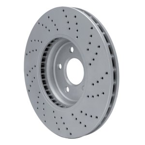 Audi A4 Quattro Brake Rotor (1) - Front Left - DFC - Geoperformance Drilled - `08-`12