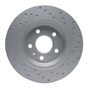 Audi A6 Quattro Brake Rotor (1) - Rear Left - DFC - Drilled Geoperformance - `08-`25