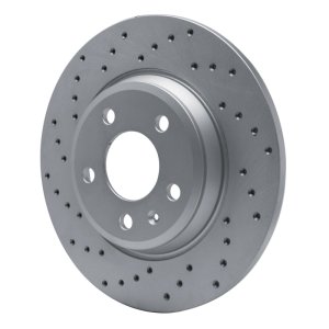 Audi A6 Quattro Brake Rotor (1) - Rear Left - DFC - Drilled Geoperformance - `08-`25