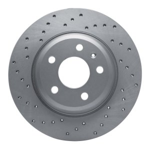 Audi A6 Quattro Brake Rotor (1) - Rear Left - DFC - Drilled Geoperformance - `08-`25