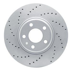 Audi Q5 Brake Rotor (1) - Front Left - DFC - Drilled Geoperformance - `11-`17