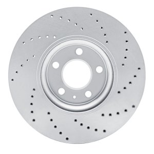 Audi Q5 Brake Rotor (1) - Front Left - DFC - Drilled Geoperformance - `11-`17