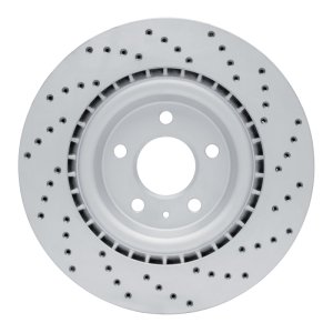 Audi S5 Brake Rotor (1) - Rear Left - DFC - Drilled Geoperformance - `08-`25