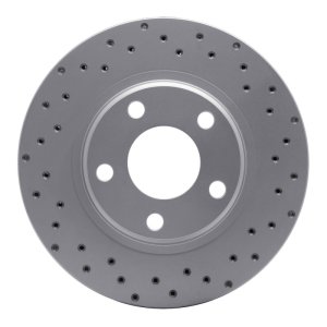Audi A4 Brake Rotors (2) - Rear Right/Front Right - DFC - Drilled Geoperformance - `97-`08