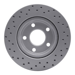 Audi A4 Brake Rotors (2) - Rear Right/Front Right - DFC - Drilled Geoperformance - `97-`08